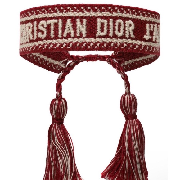 Dior Red and Cream Bracelet